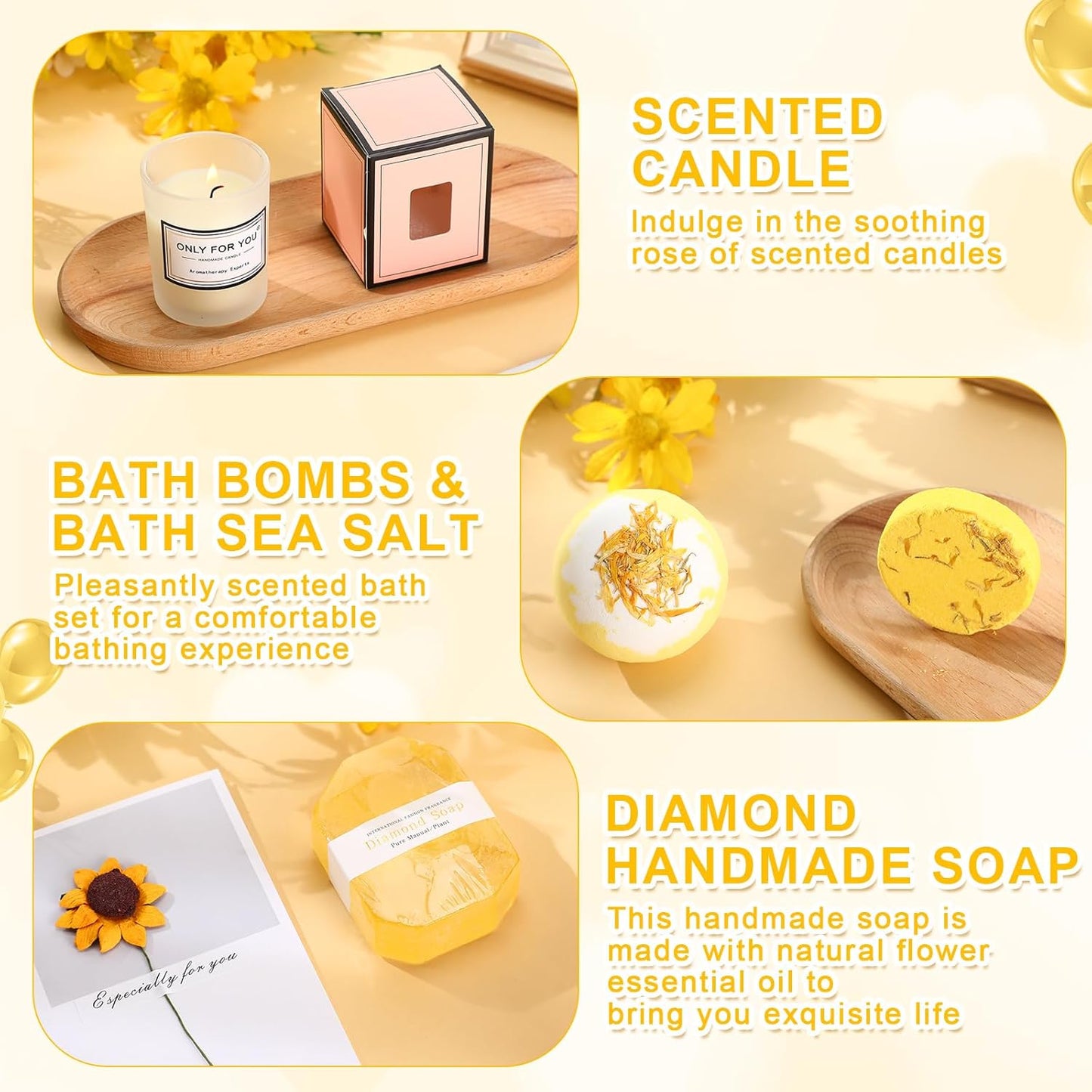 13 Pcs Birthday Gifts for Women Mothers Day Gifts Spa Basket Set for Women Mirrors Socks Steamers Jewelry Case Bath Robe Mom Nurse Girlfriend Wife